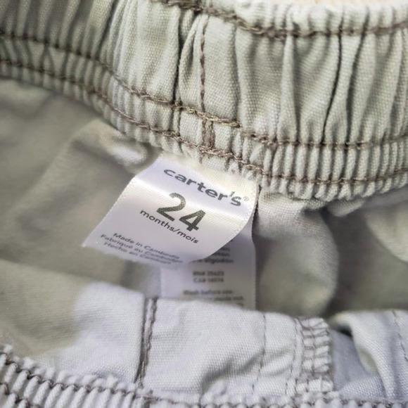 CARTER'S boys gray shorts 24M - Picture 2 of 3